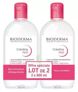 Acheter CREALINE H2O Solution micellaire nettoyante apaisante sans parfum 2Fl/500ml à Andernos